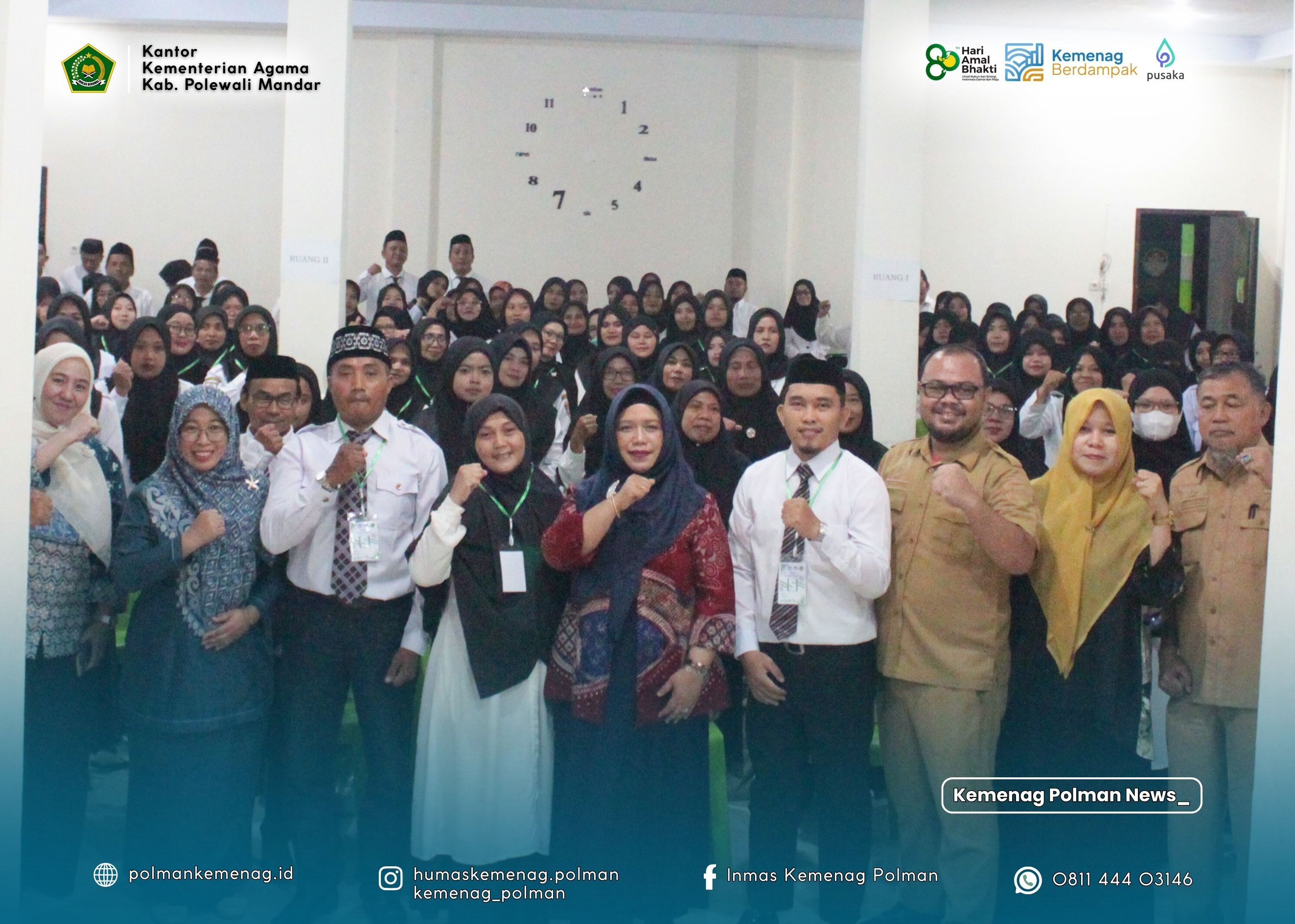 Pelatihan Manajemen Perpustakaan dan Laboran PAI Resmi Dibuka, Diikuti 135 Guru PAI di Polewali Mandar