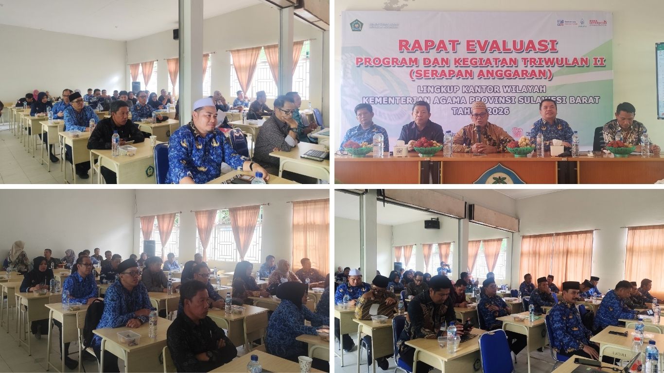 Kanwil Kemenag Sulbar Evaluasi Serapan Anggaran Triwulan II, Tekankan Program Berdampak bagi Masyarakat