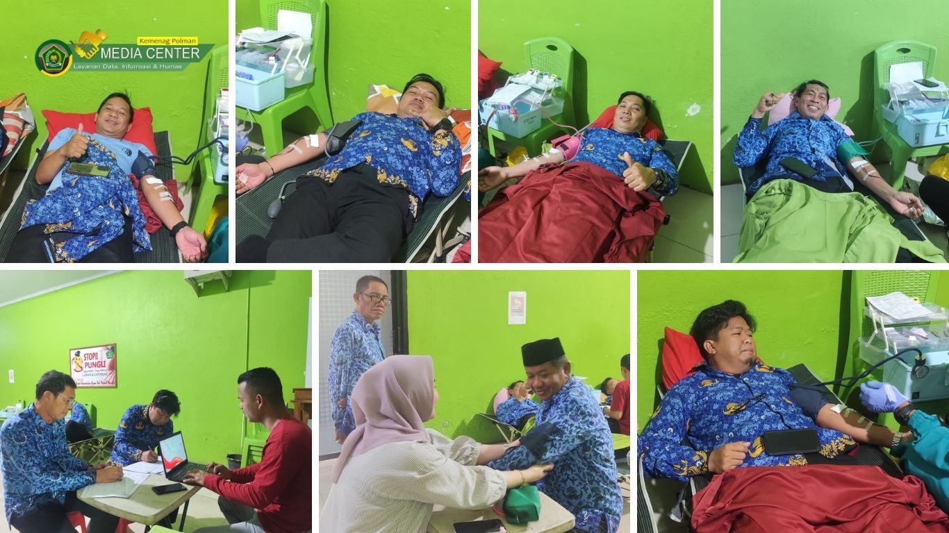 ASN Kemenag Polewali Mandar Ikuti Donor Darah, Wujud Nyata Kemenag Berdampak bagi Masyarakat