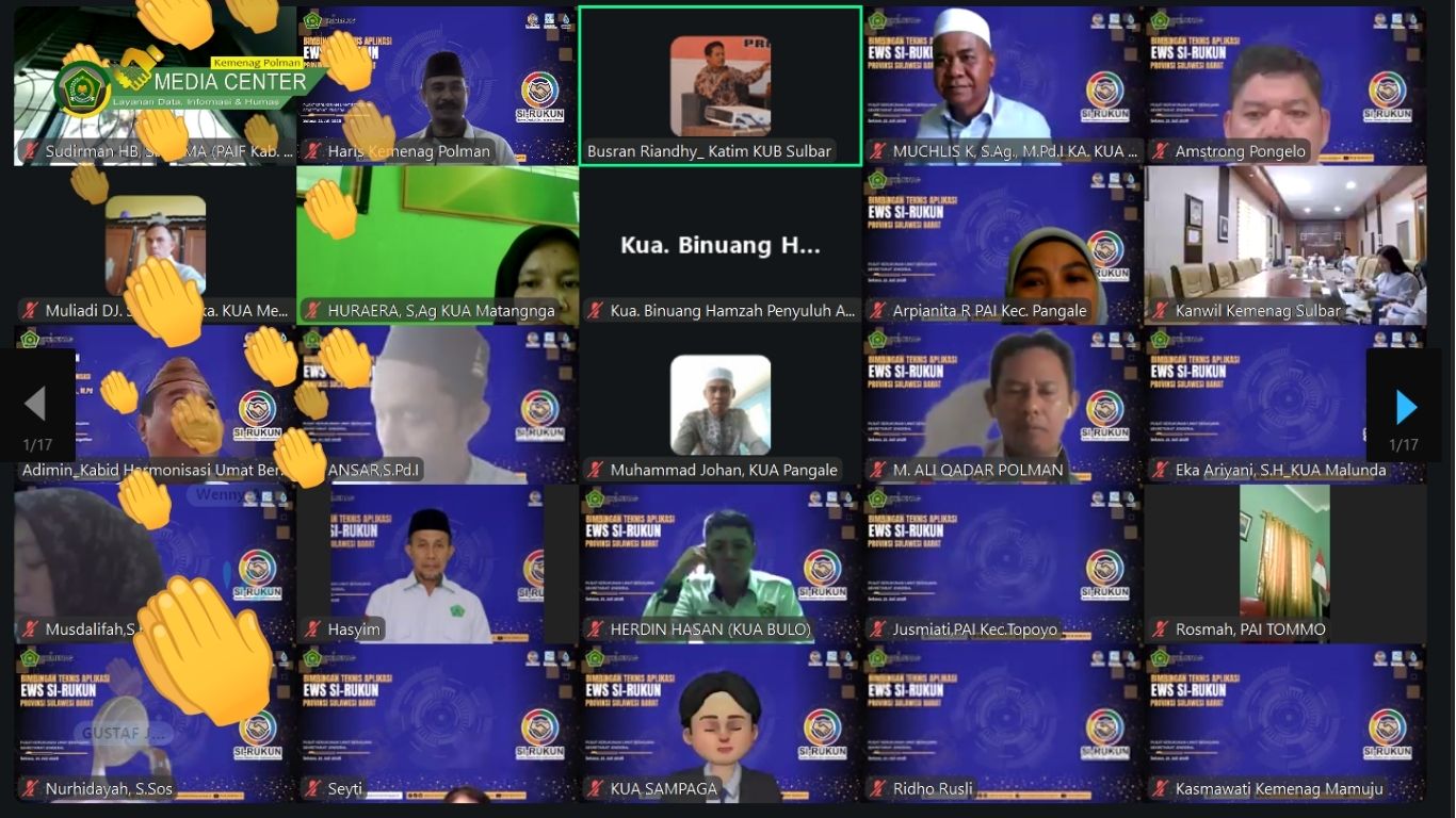 Kemenag Polman Ikuti Bimtek Early Warning System SiRukun untuk Perkuat Deteksi Dini Potensi Konflik Keagamaan