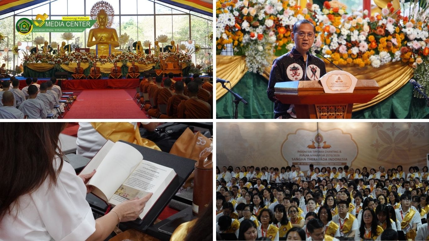 Ribuan Umat Buddha Berbagai Negara Baca Tipitaka di Borobudur, Perdalam Pemahaman Dhamma
