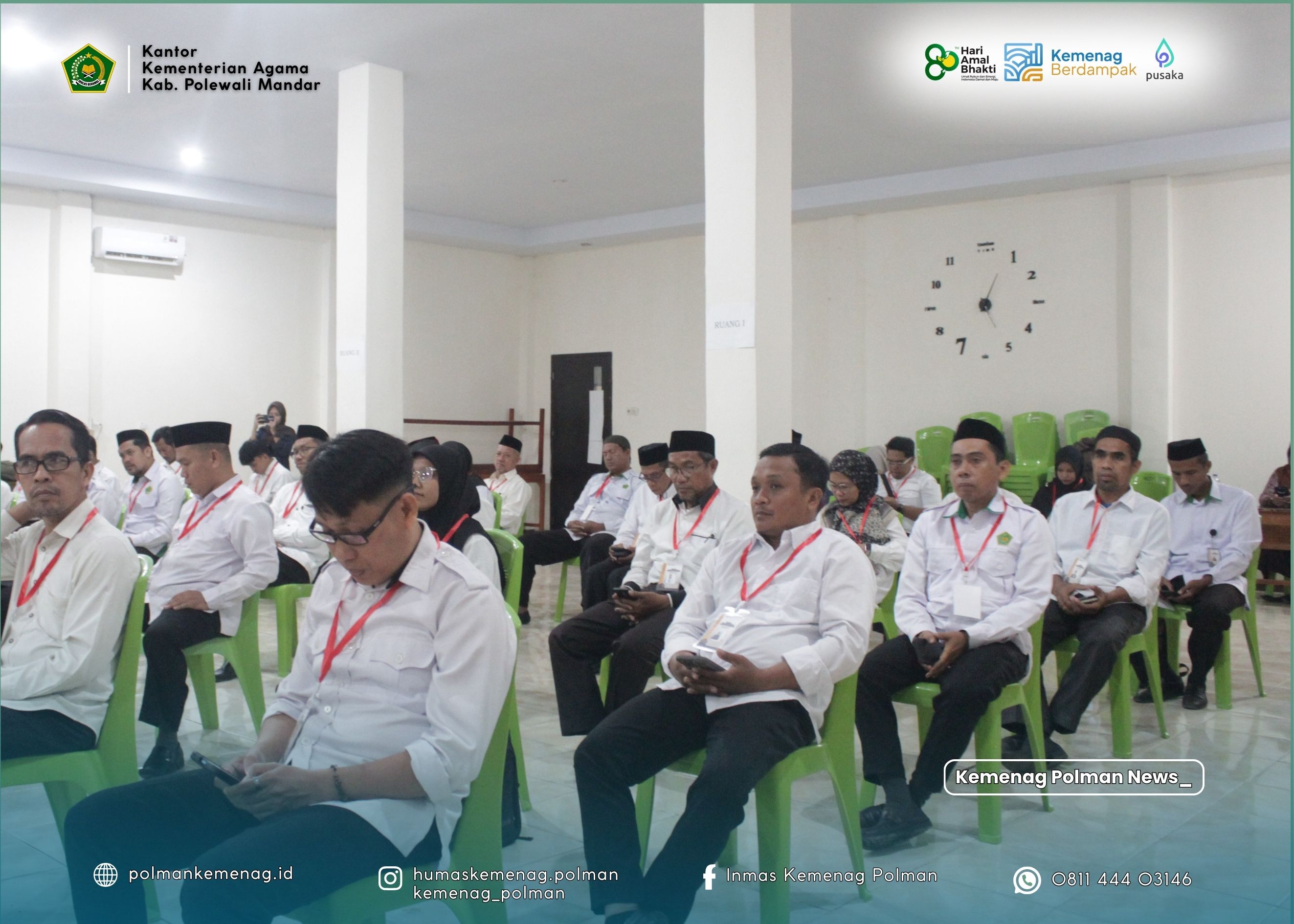 Seleksi Tahap I PPIH Arab Saudi dan PPIH Kloter Resmi Dibuka di Aula Al-Ikhlas Kemenag Polewali Mandar
