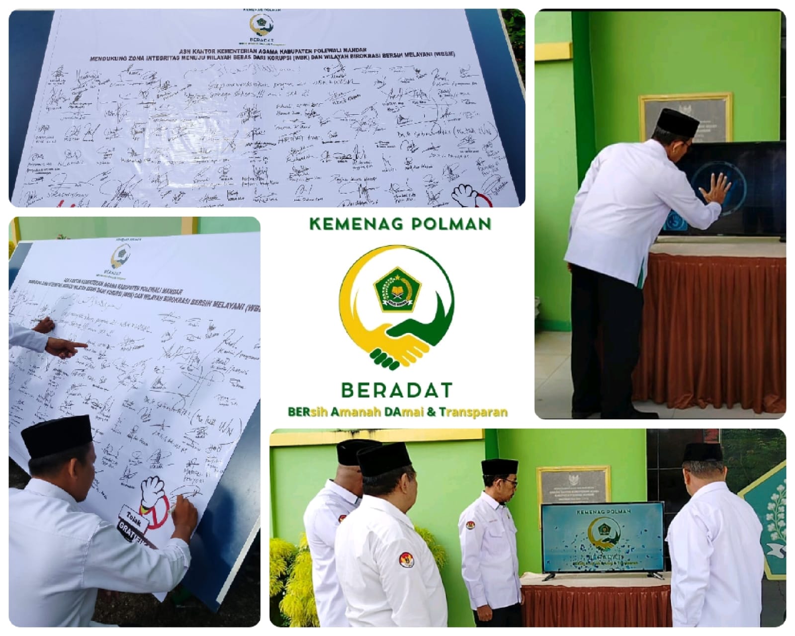 Senin, 05/05/2025 : Branding Budaya Kerja, Kemenag Polman Luncurkan Logo dan Tagline “BERADAT”