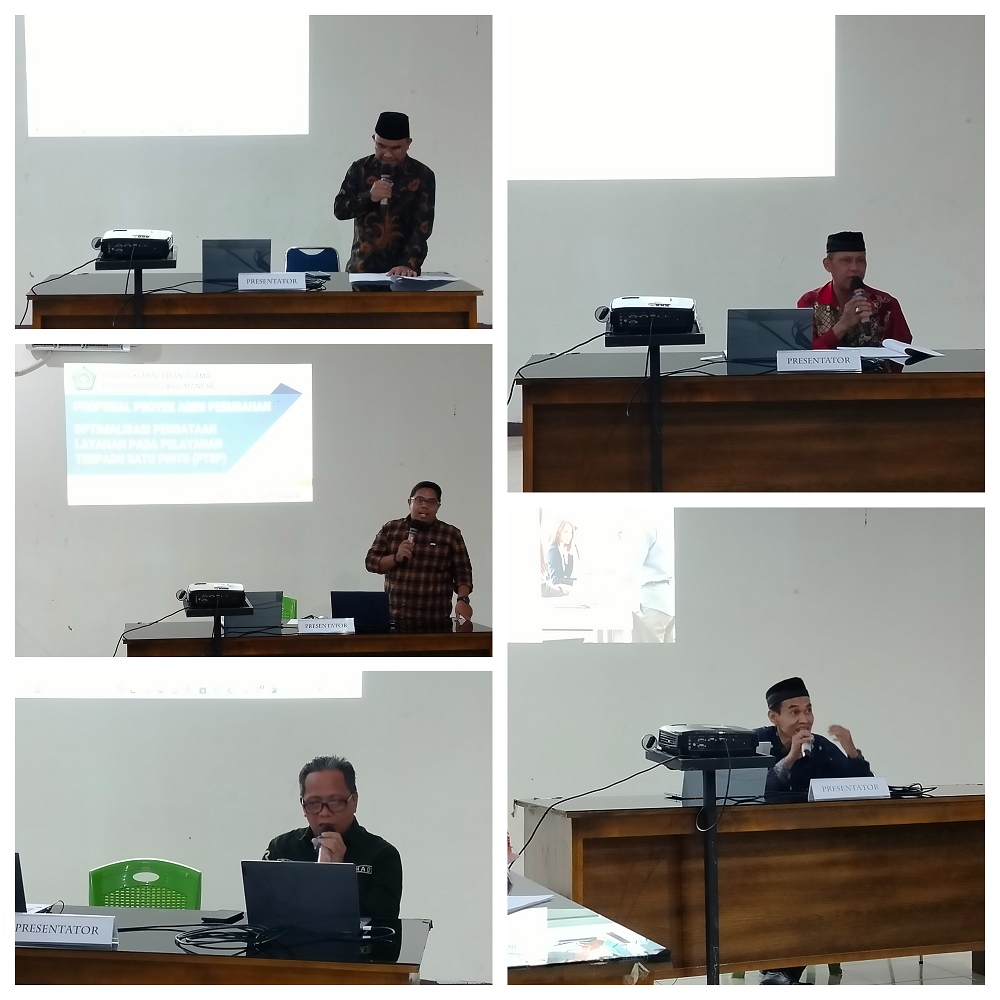 Para Calon Agen Perubahan Unjuk Kebolehan Memaparkan KTI  nya